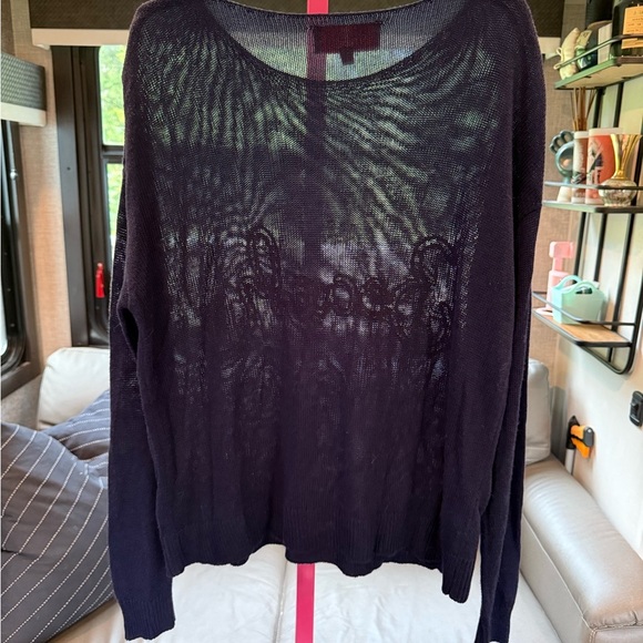 Laurie Felt Blue Knit Top - Picture 4 of 5